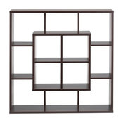 Furniture of America Aydan Modern Square Bookcase, Walnut