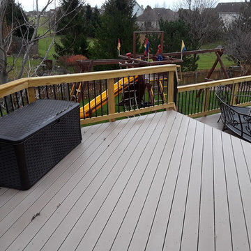 Multi Level Timber Tech Deck by Aurora, IL Deck Designer