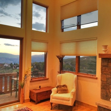 Avon Combined Mylar Roller and Cellular Shade