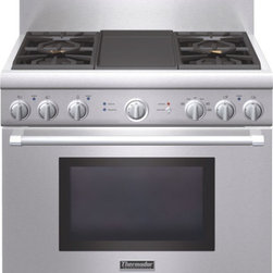 Thermador - Thermador PRD364GDHU 36" Pro Series Pro Harmony Standard Depth Dual Fuel Range - Gas Ranges And Electric Ranges