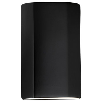 Ambiance Cylinder, Closed Top Wall Sconce, Matte Black, Dedicated LED