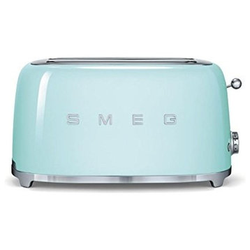 Smeg 50's Retro Style Four Slice Toaster, Pastel Green