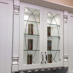 Custom Cabinet Glass Inserts - Kitchen Cabinetry