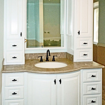 Painted White Bathroom Vanity