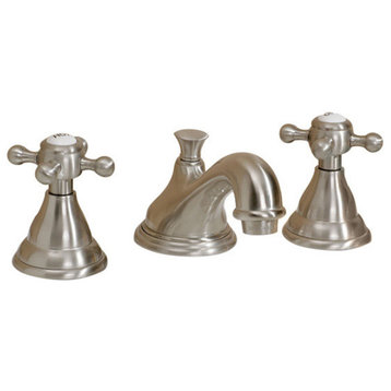 Cheviot Products Widespread Sink Faucet, Lever Handles, Brushed Nickel