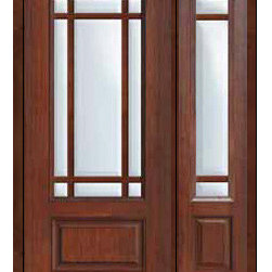 Prehung French Sidelight Door 80 Marginal 9 Lite Marginal - Patio Doors