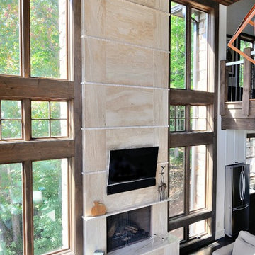 Daino Reale marble fireplace