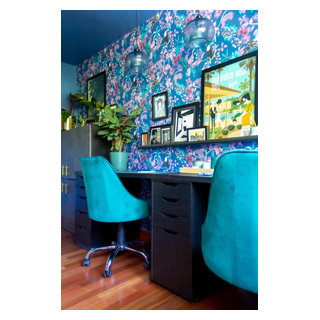 Tropical Mid-Century Tiki Office - Tropical - Home Office - San Diego ...