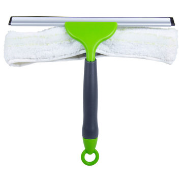 Window Washer and Squeegee, 12.75, Green, 12" Pieces