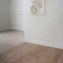Condo entry and bathroom