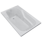 Arista - Troy 32 x 60 Rectangular Air Jetted Drop-In Bathtub, Right Drain Configuration - **Drains are sold separately** DESCRIPTION