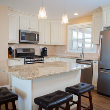 Sprissler Kitchen and Stack Stone Fireplace