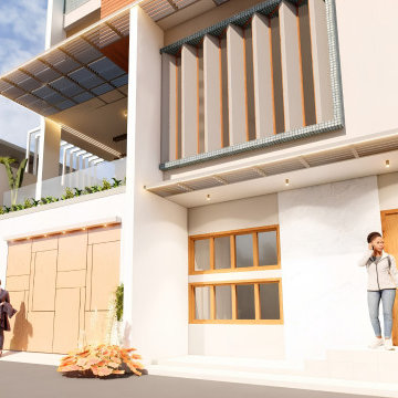 Abri Lumiere 40x50 Contemporary House Design in JP Nagar
