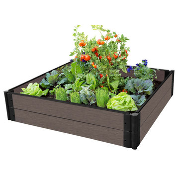 Weathered Wood Raised Garden Bed 4' x 4' x 11� � 1� profile