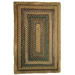 Capel Rugs - Bradford Concentric Rectangle Braided Area Rug, Biscotti, 9'2"x13'2" - Durable and versatile, Capel Bradford rugs are an excellent way to dress up any living area. Constructed of coordinated solid and variegated dyed wool braids, this beautiful rug will bring style to your home for years to come. Hand-braided in the USA.