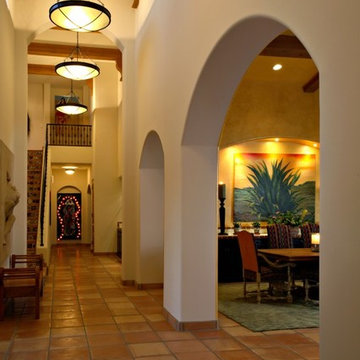 Mexican Villa Hallway Arches