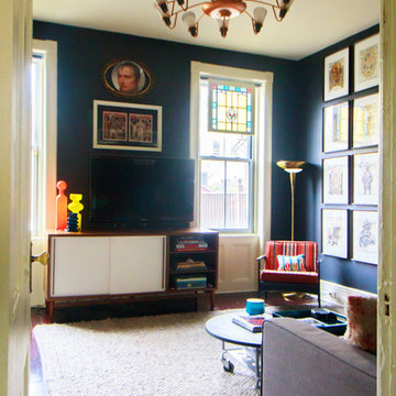 My Houzz: Vibrant Victorian Row House With Midcentury Style