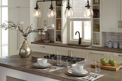Inspiration for an industrial kitchen remodel in New York