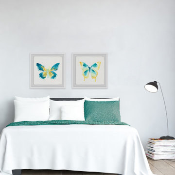 Butterfly Traces III Diptych