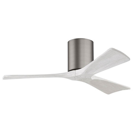 Matthews Fan IR3H-BP-MF Irene-3H Flush Mounted 42" Ceiling Fan, Brushed Pewter a