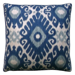 Tribal Ikat Indigo - Decorative Pillows