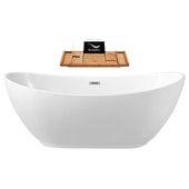 Bamboo Bathtub Tray Table with Adjustable Height, Freestanding Bath Caddy  Tray for Tub Against Wall, Bathtub Side Table for Luxury Bath Home Spa and  Gift Choice - Patent Protected (Natural) 