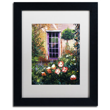 David Lloyd Glover 'Tuscany Villa Garden' Art, Black Frame, 11"x14", White Matte