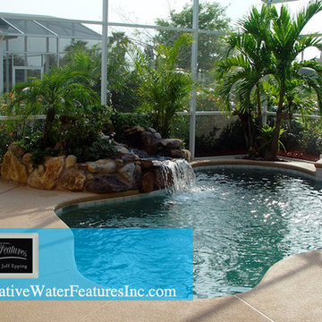 Small pool waterfall