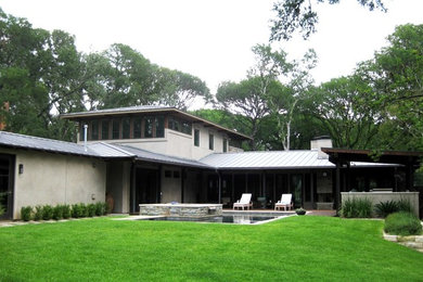 Contemporary exterior home idea in Austin