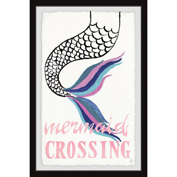 "Mermaid Crossing II" Framed Painting Print, 30"x45"