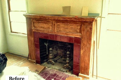 Fireplace & Hutch Refinishing