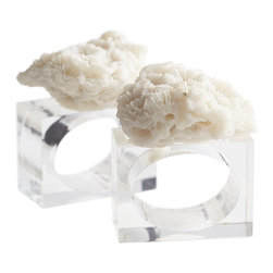 CORAL NAPKIN RINGS - SET OF 2 - Napkin Rings