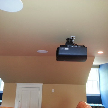 Attic Movie Theater Room