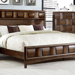 Homelegance 1852-1 Porter Walnut Queen Bed - Panel Beds