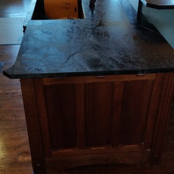 Custom Kitchen- Mahogany, painted, Quartersawn Oak