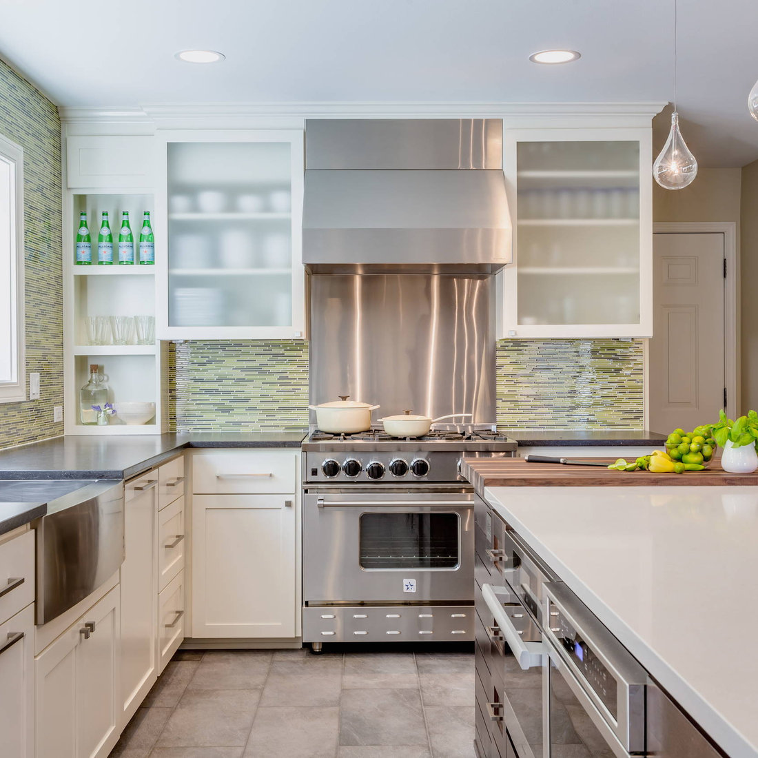kitchen with industrial touches