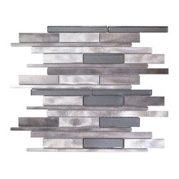 Alm Black Glass - Mosaic Tile