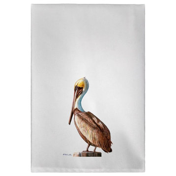 Sitting Pelican Guest Towel - Two Sets of Two (4 Total)