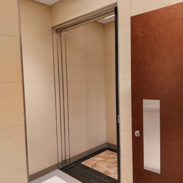KEMPINSKI MALL OF EMIRATES RESTROOM ENTRANCE WALL QUARTZ BY MINA SURFACE