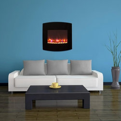 36" Linear Electric Fireplace with Radius Front - Indoor Fireplaces