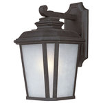 Maxim - Maxim Radcliffe 1-Light Small Outdoor Wall 3343WFBO - Black Oxide - A classical, traditional style finished in a rustic Black Oxide finish with Weathered Frost glass is sure to add elegance to your home's exterior. Available in both incandescent and fluorescent versions with an source to consider.