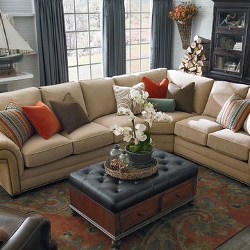 HGTV Home Custom Upholstery Large L-Shaped Sectional by Bassett Furniture