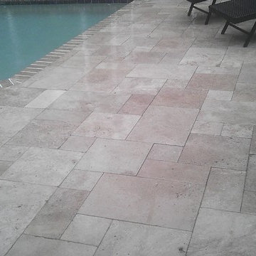 Roman Blend Walnut Travertine Pavers