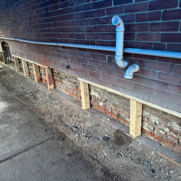 Brick Masonry Repair New Split Face Concrete Block Replacement