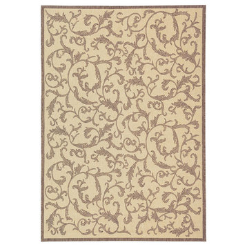 Courtyard Brown Area Rug CY2653-3001 - 6'7" x 6'7" Round