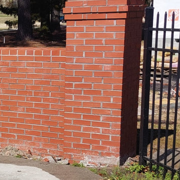 Custom Brick Accent Wall for FenceLine