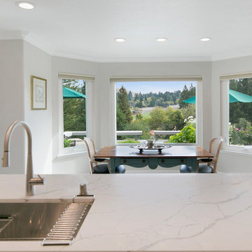 Undermount Sink with Arc Faucet