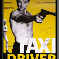 Taxi Driver cast signed movie poster, 27x40 inches - Contemporary