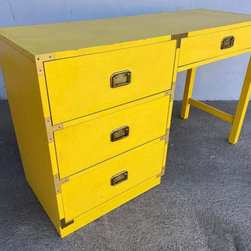 Campaign Furniture - writing desk with storage - Desks And Hutches