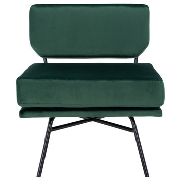 Safavieh Kermit Accent Chair, Malachite Green/Black
